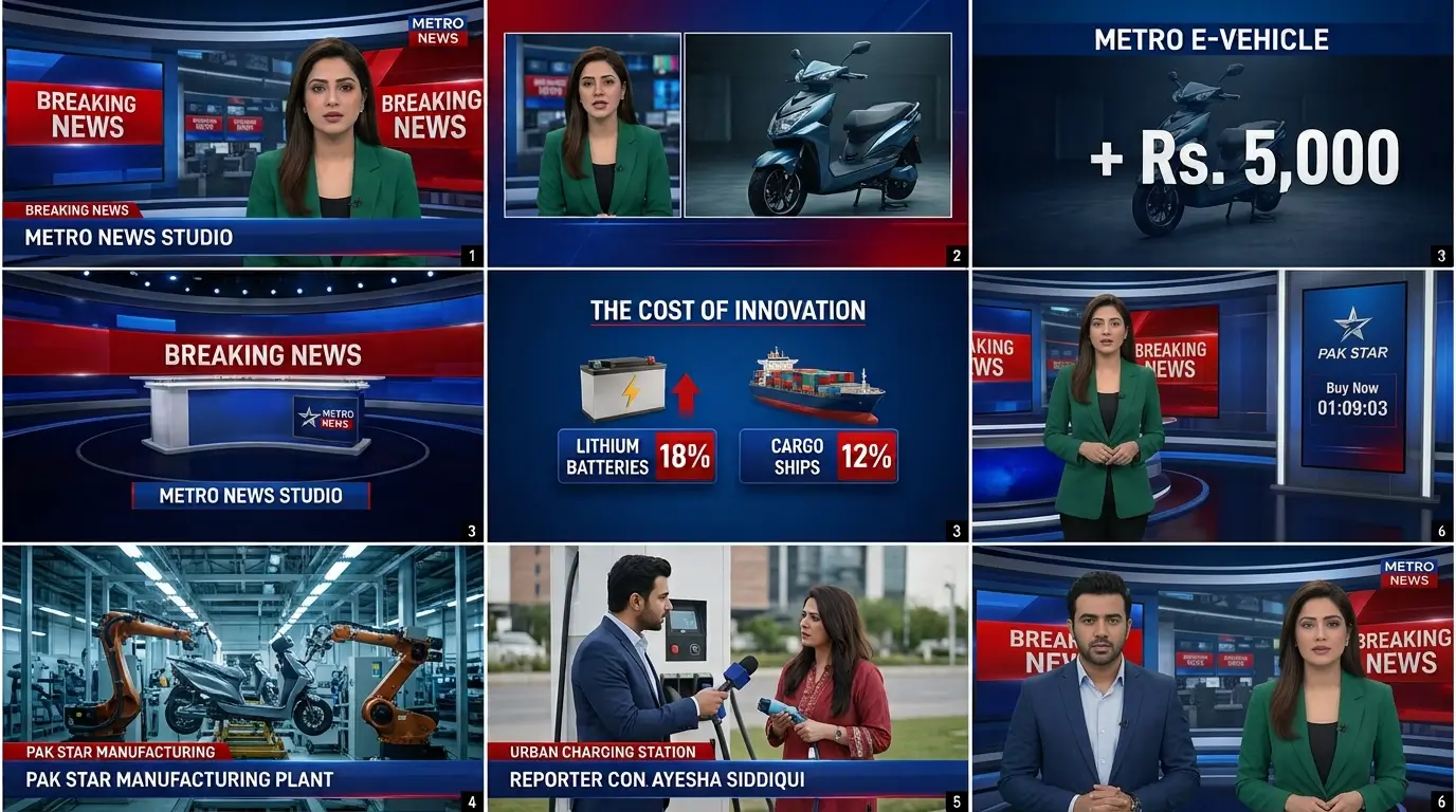 Pak Star Automobile increases Metro electric vehicle prices by Rs. 5,000 in 2026 due to rising freight transportation fuel and operating costs