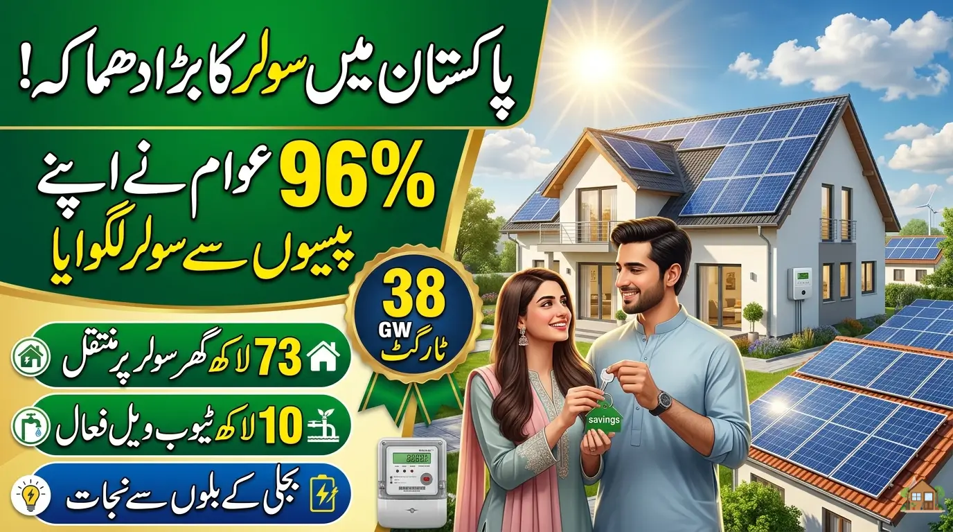 Pakistan Solar Adoption 2026 96% of Solar Systems Self-Financed by Consumers