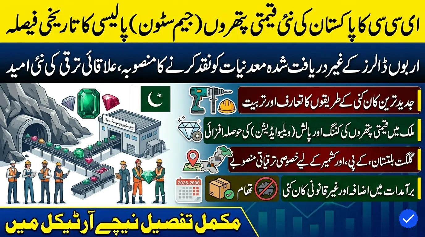 ECC Approves New Gemstone Policy to Tap Billions in Unexplored Minerals