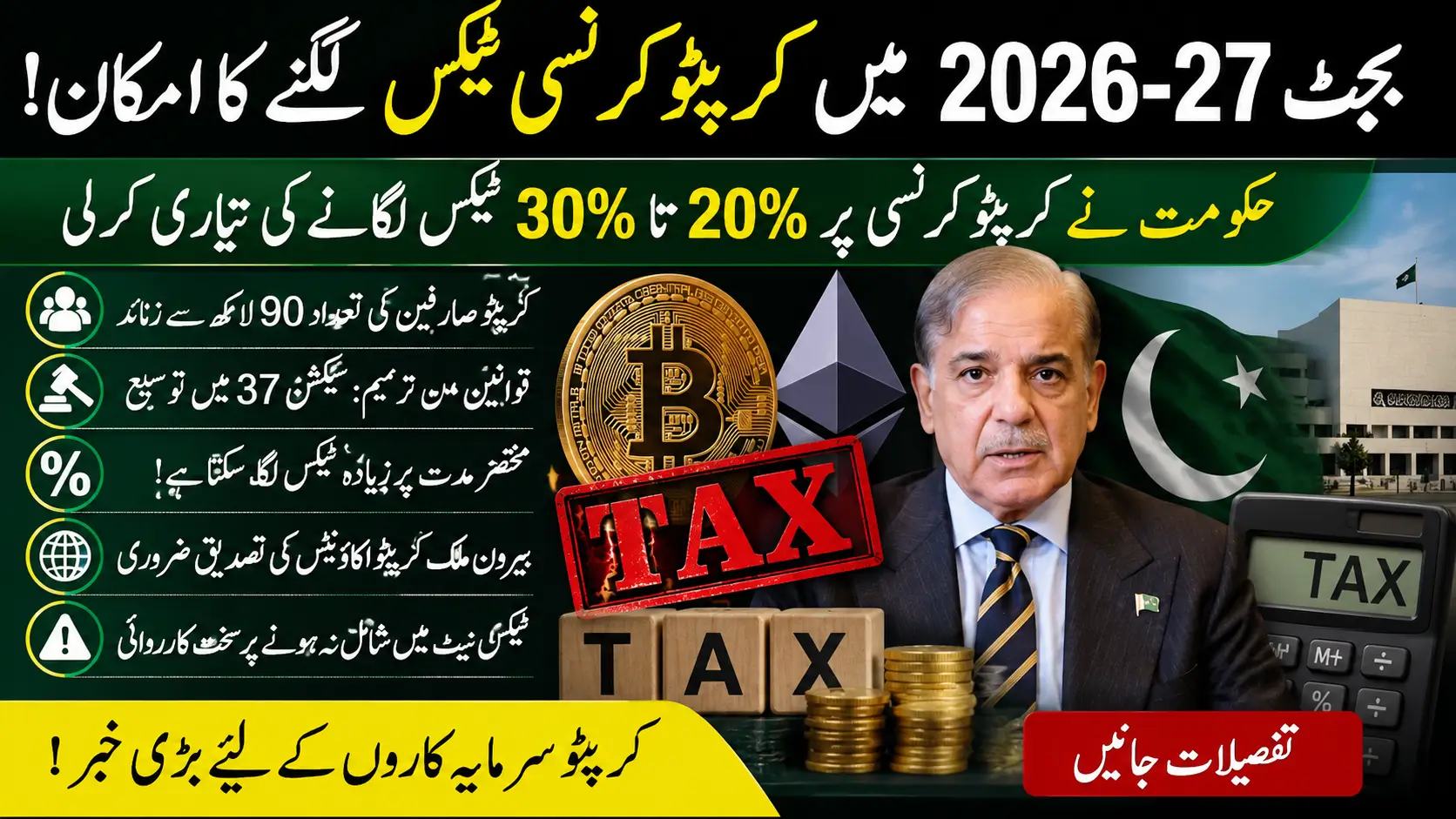 Pakistan Likely To Tax Cryptocurrency Transactions In Upcoming Budget