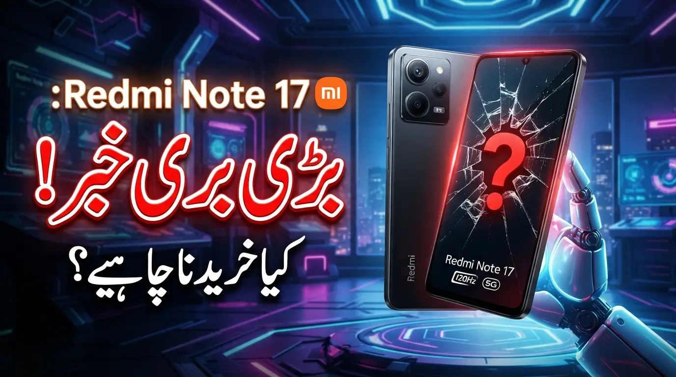 Redmi Note 17 smartphone showcasing its display and rear camera design, highlighting the reported downgrade in global variants.